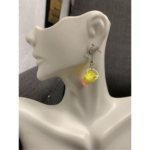 Milkshake Novelty Earrings - Picture 1 of 2